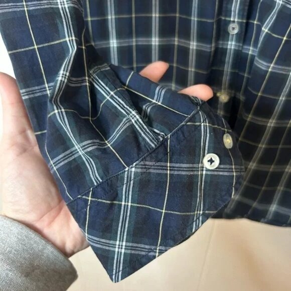 Talula, size xsmall boyfriend fit button up long sleeve plaid shirt 100% cotton - Picture 5 of 8